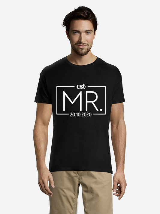 Mr & Mrs EST T-Shirt Uno Designs UK