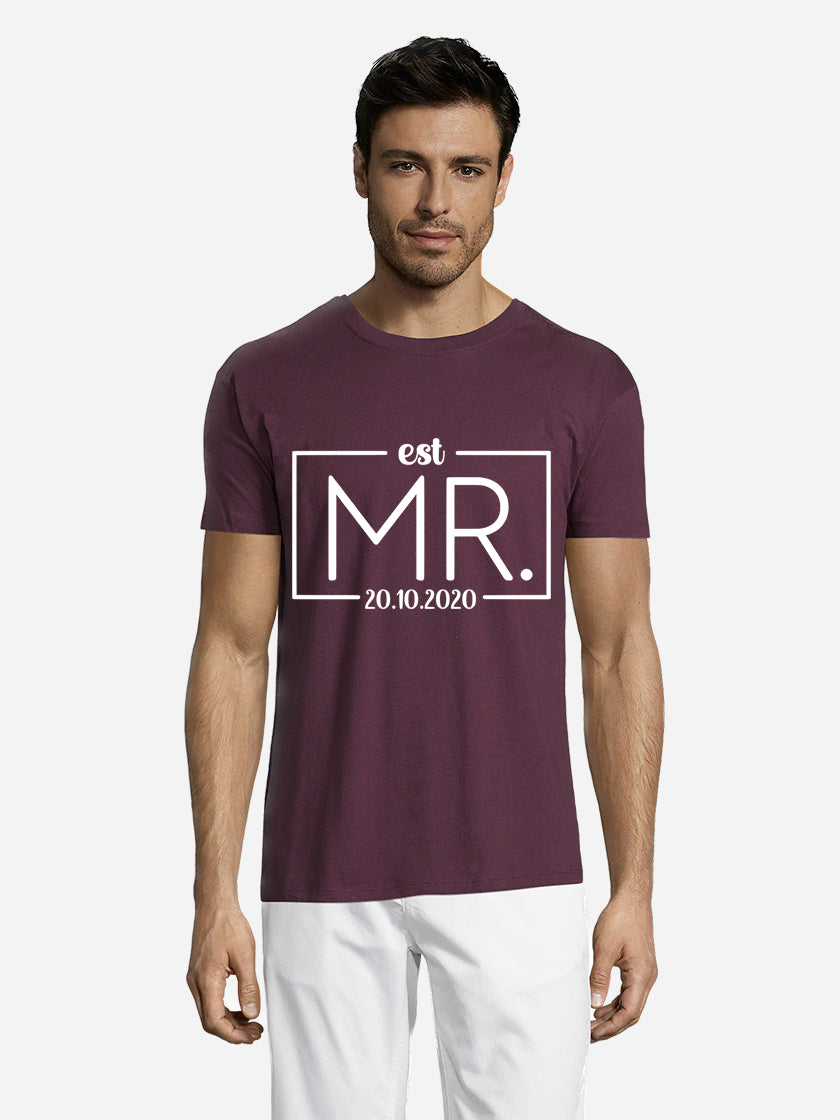 Mr & Mrs EST T-Shirt Uno Designs UK