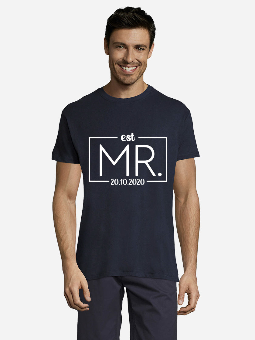 Mr & Mrs EST T-Shirt Uno Designs UK