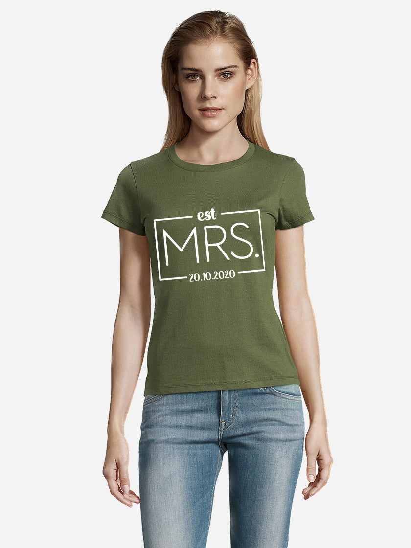 Mr & Mrs EST T-Shirt Uno Designs UK