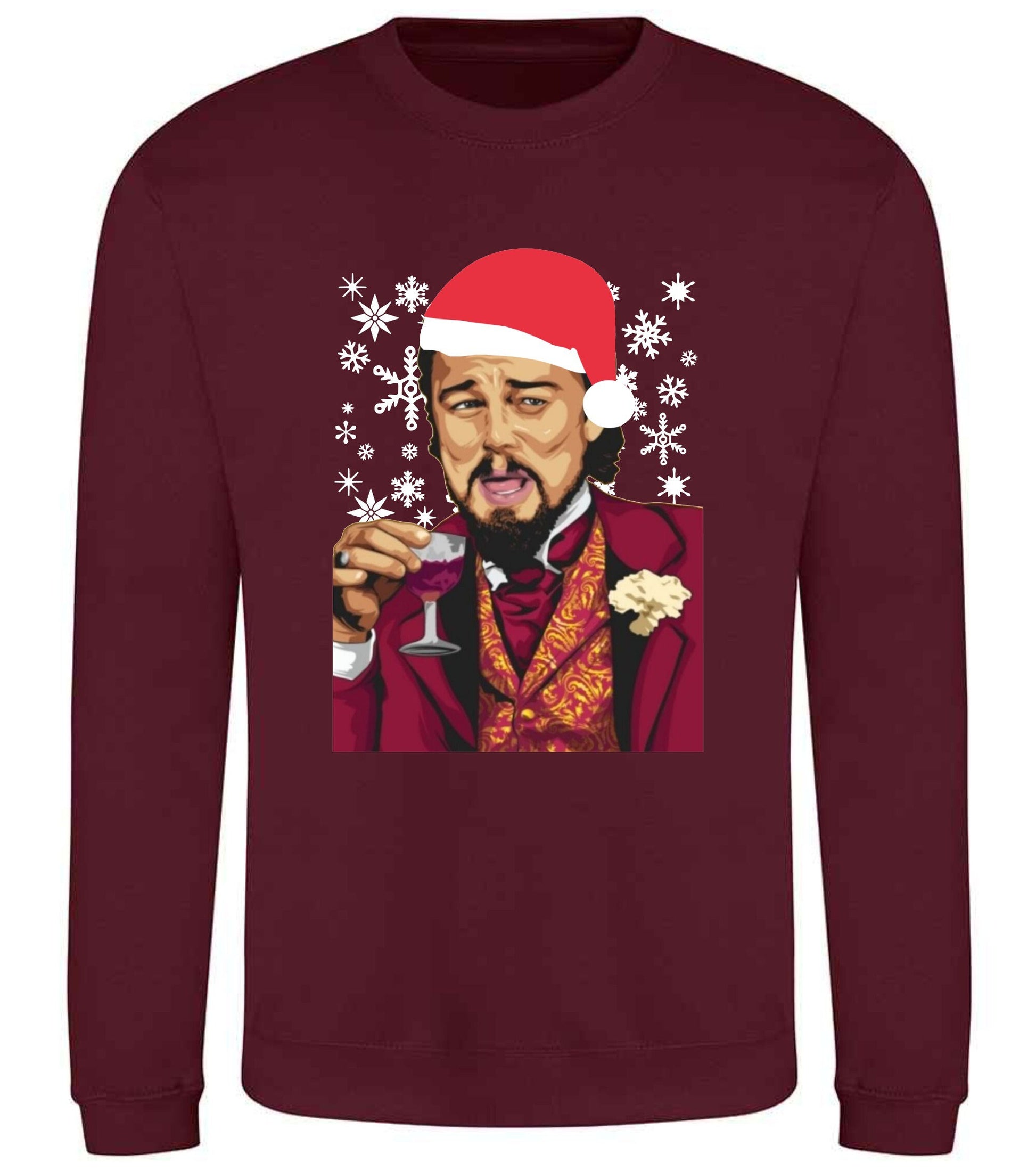Christmas Jumper SWEATER Leonardo DiCaprio Meme Christmas xmas jumper gift for him, gift for her