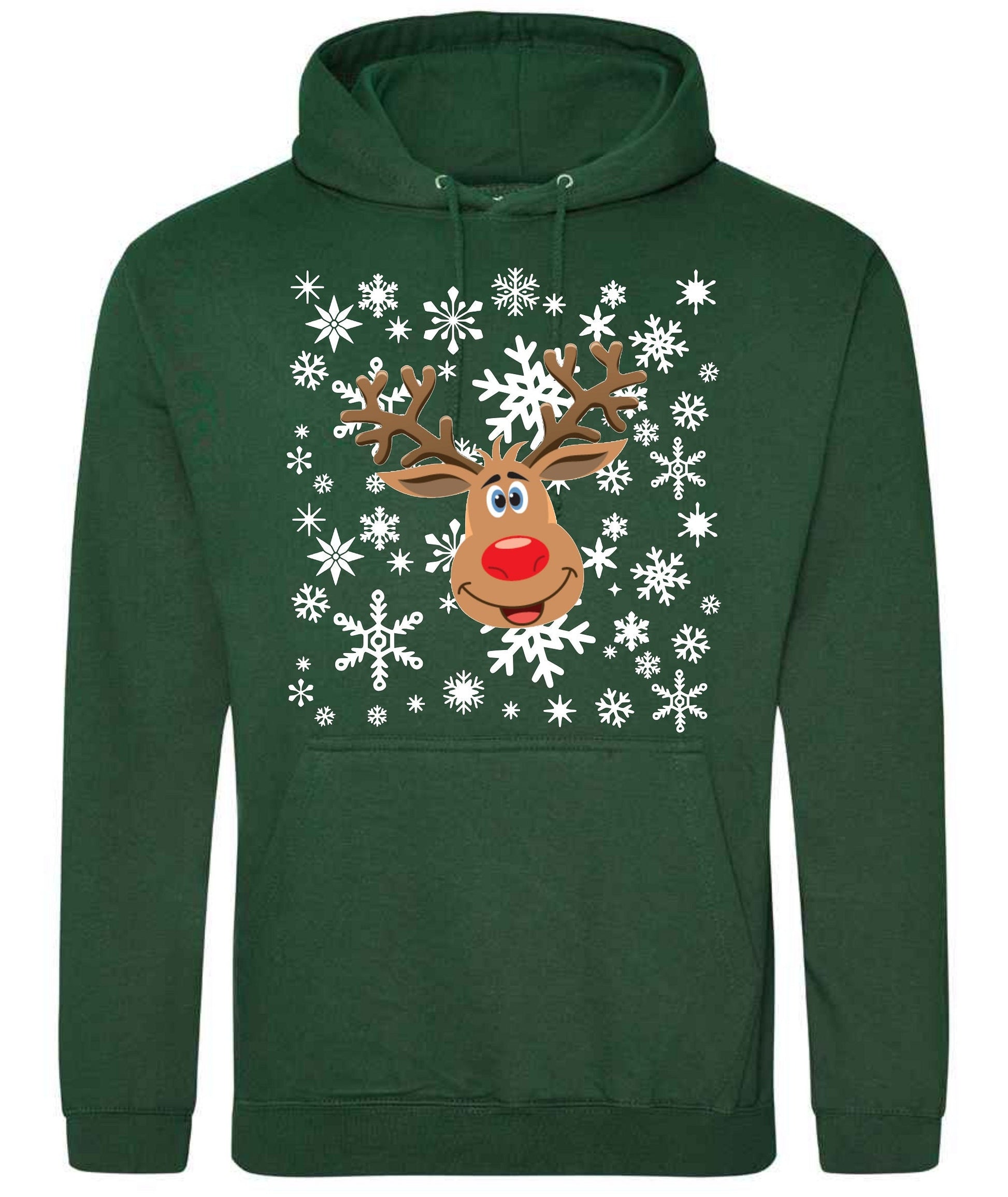 Christmas Jumper SWEATER HOODIE REINDEER xmas jumper, xmas gift for him, gift for her