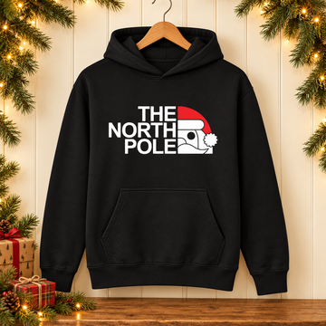 The North Pole Christmas Hoodie – Festive Santa Design