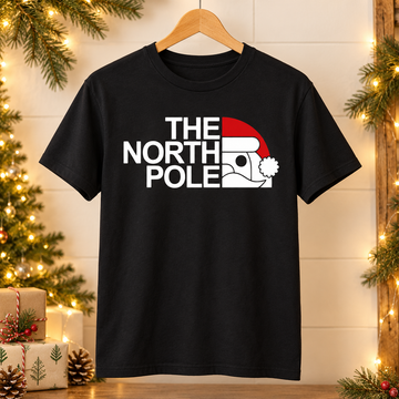 The North Pole Christmas T-Shirt – Festive Santa Design