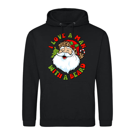 Bearded Santa Xmas  Hoodie