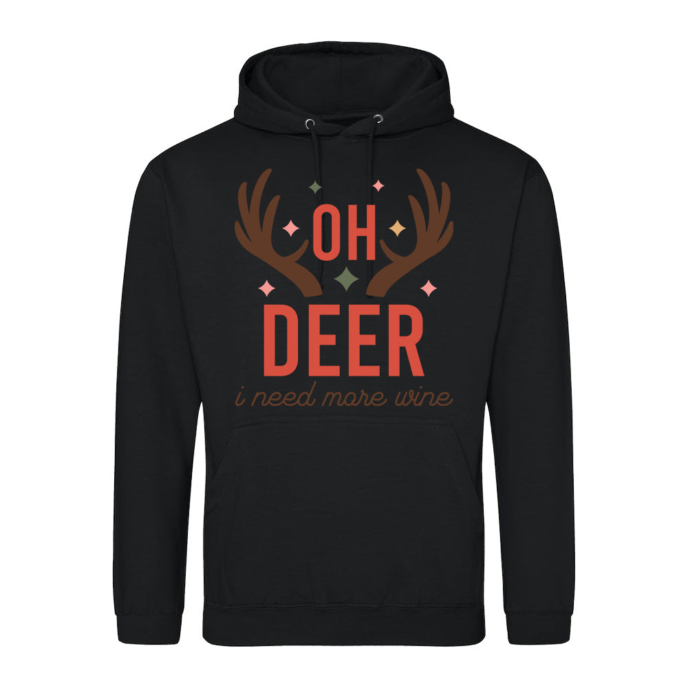 Oh Deer Wine  Hoodie