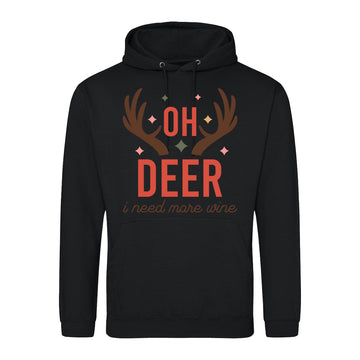 Oh Deer Wine  Hoodie