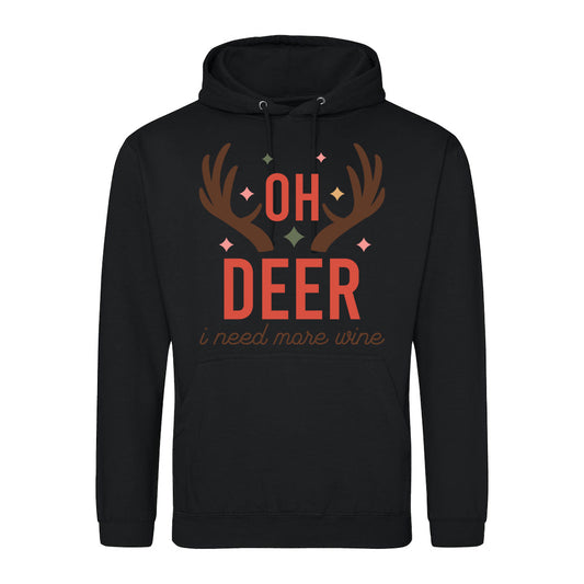 Oh Deer Wine  Hoodie
