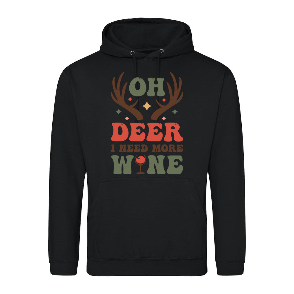 Oh Deer Wine  Hoodie