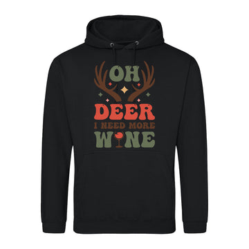 Oh Deer Wine  Hoodie
