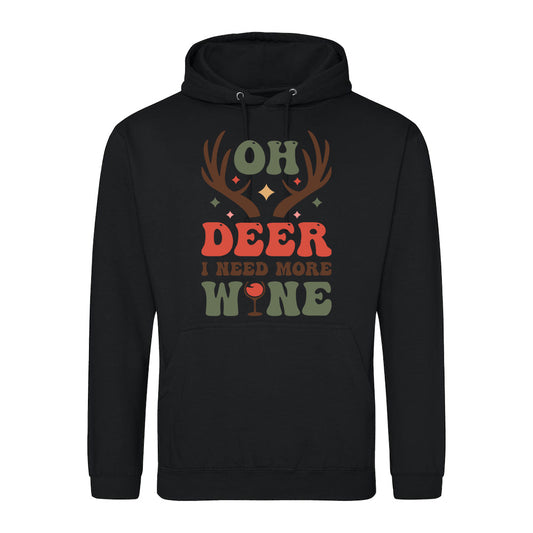 Oh Deer Wine  Hoodie