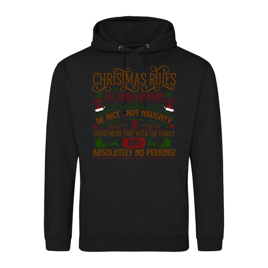 Christmas Rules Festive  Hoodie