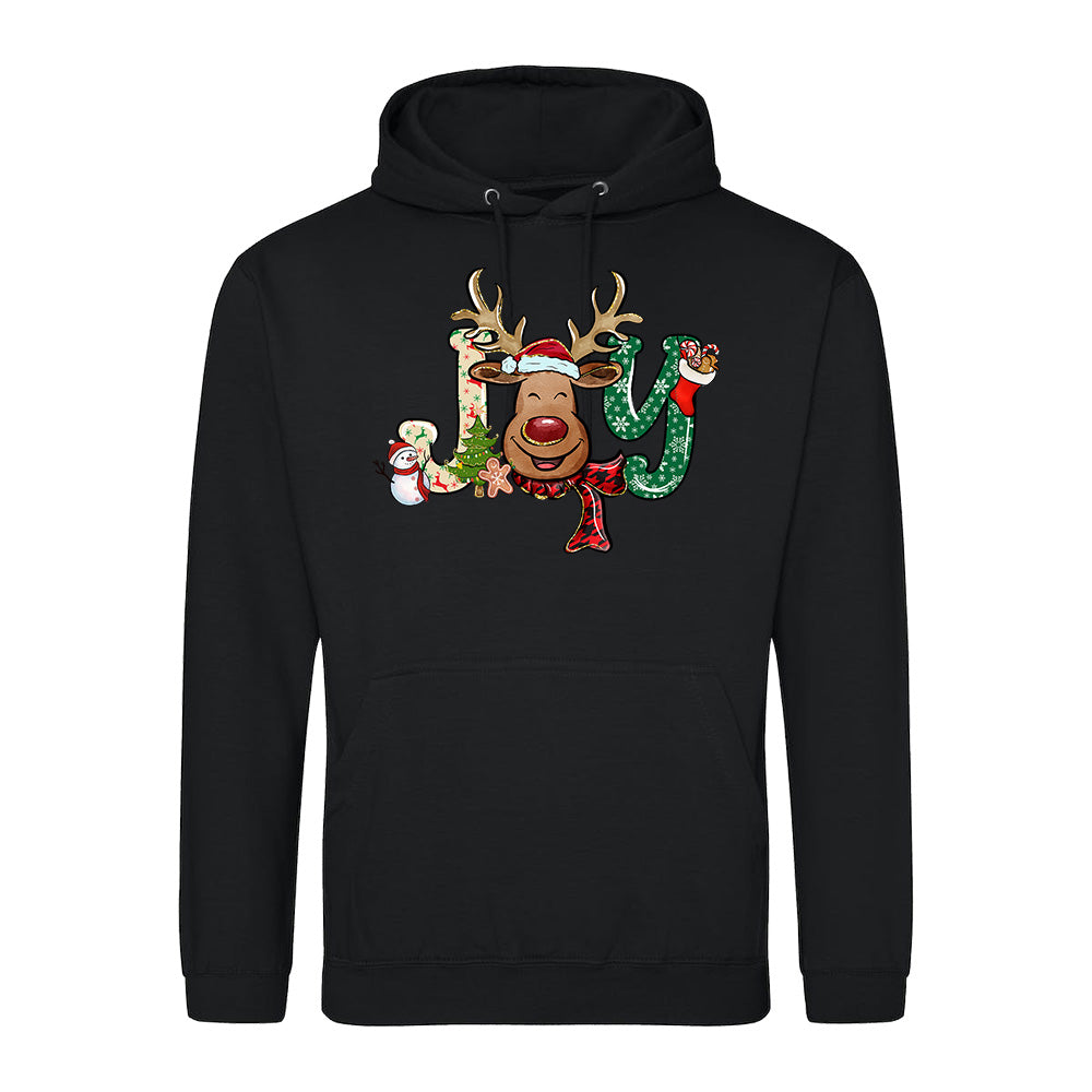 Festive Joy Reindeer Shirt Hoodie