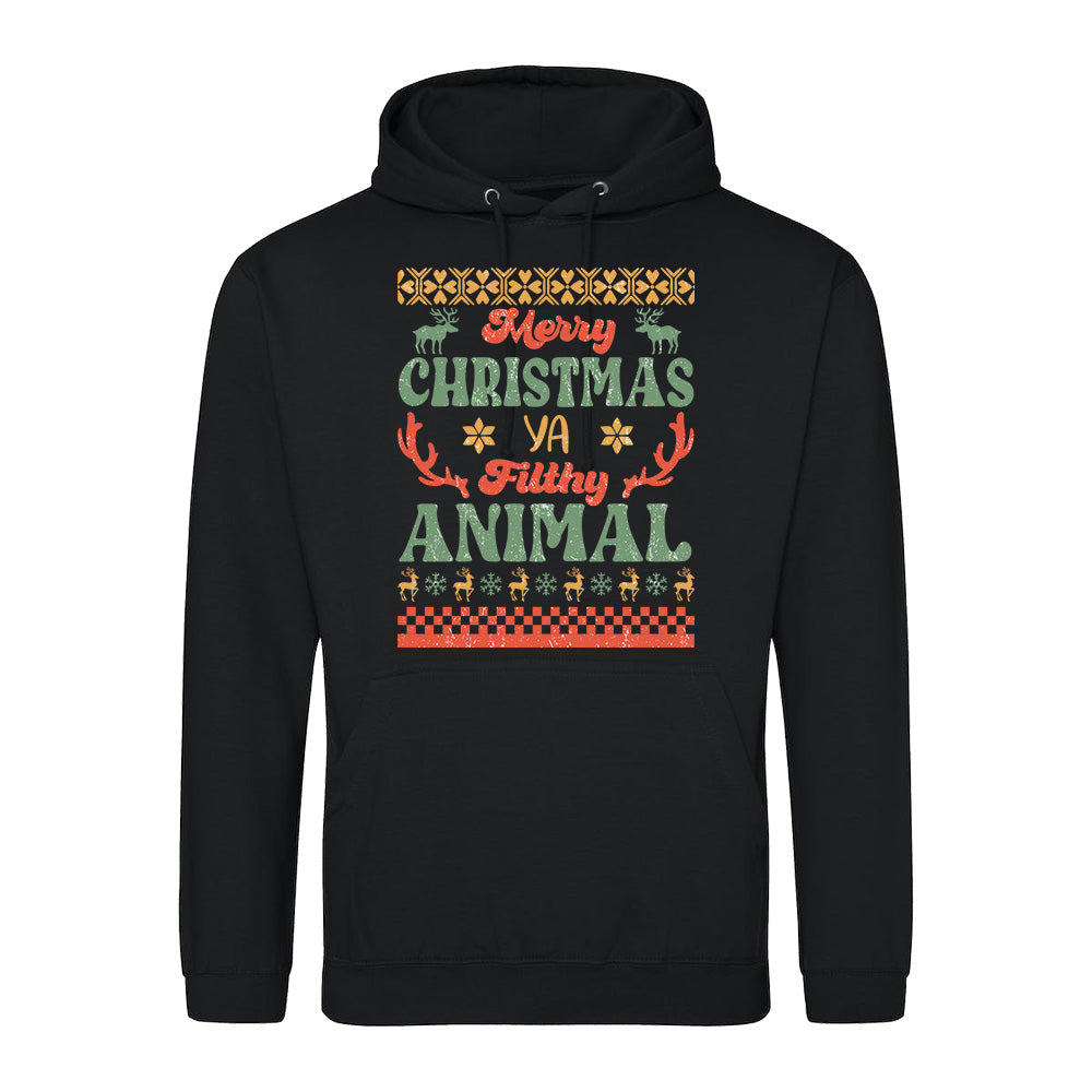 Merry Christmas Filthy Animal  Hoodie