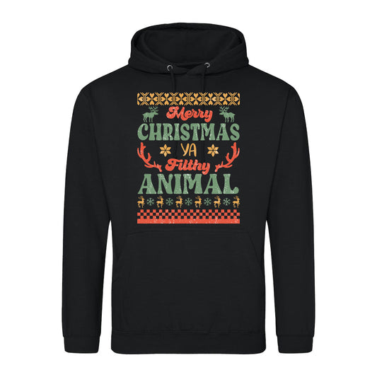 Merry Christmas Filthy Animal  Hoodie