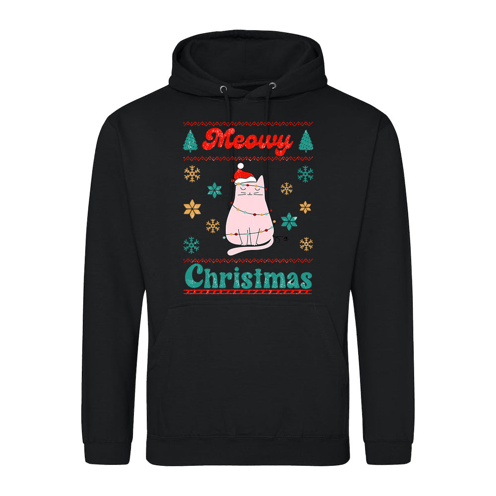 Meowy Xmas Cat  Hoodie