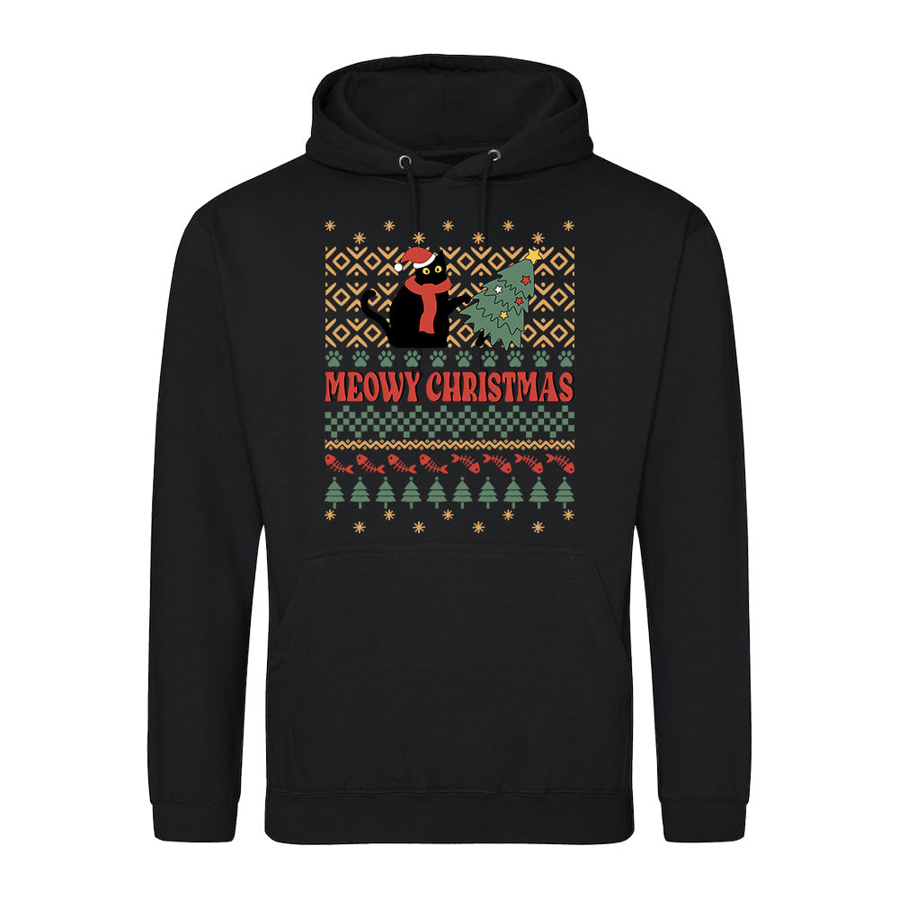 Meowy Christmas Cat  Hoodie