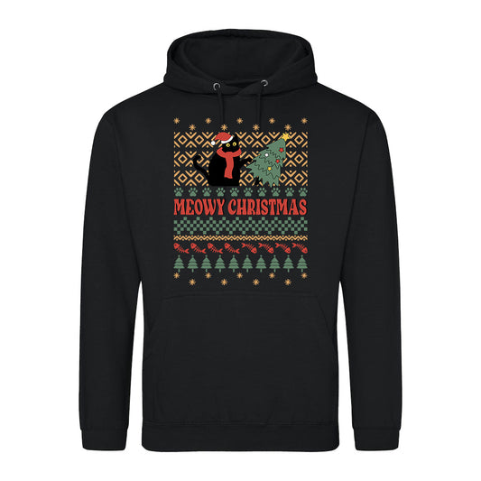 Meowy Christmas Cat  Hoodie