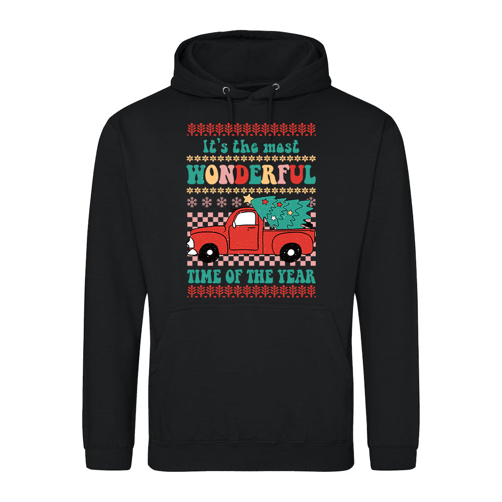 Festive Truck Christmas  Hoodie