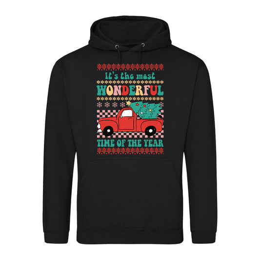 Festive Truck Christmas  Hoodie