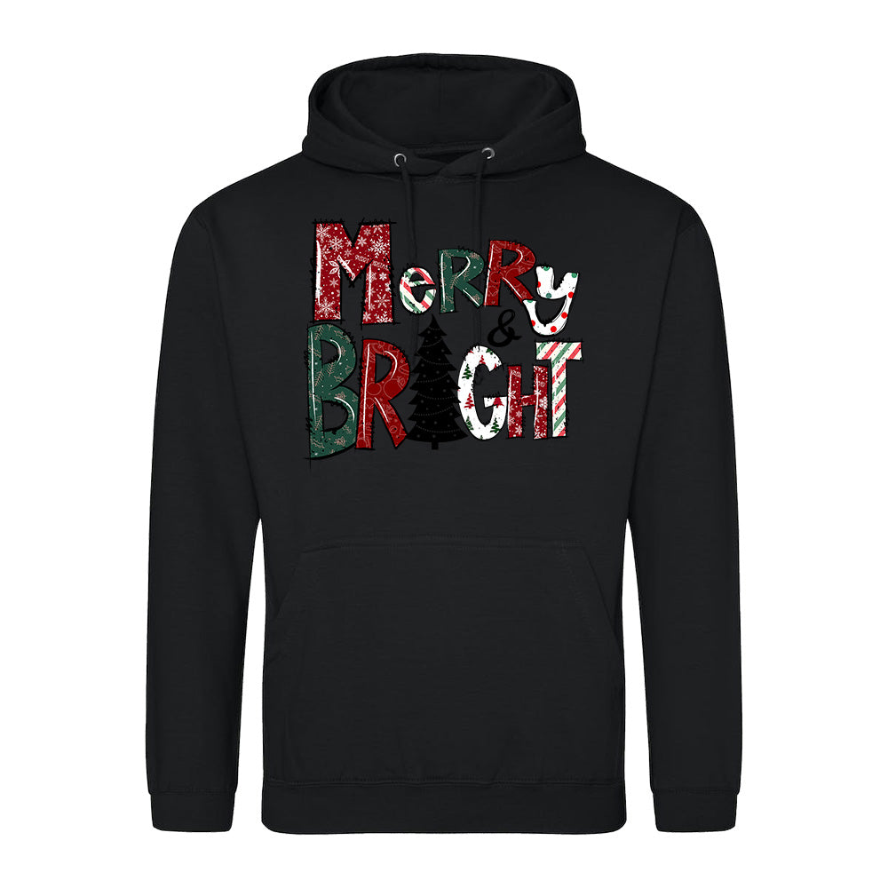 Merry & Bright Holiday  Hoodie