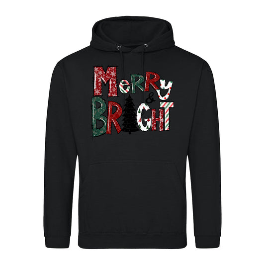 Merry & Bright Holiday  Hoodie