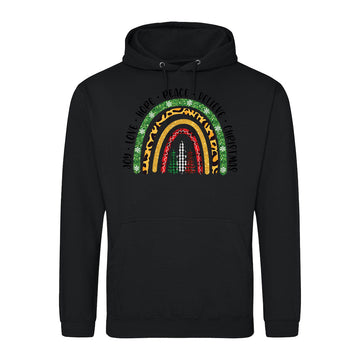 Festive Leopard Rainbow  Hoodie