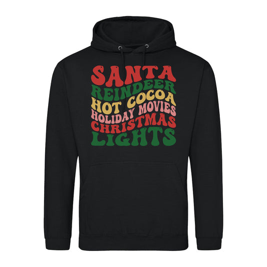 Festive Words Holiday  Hoodie