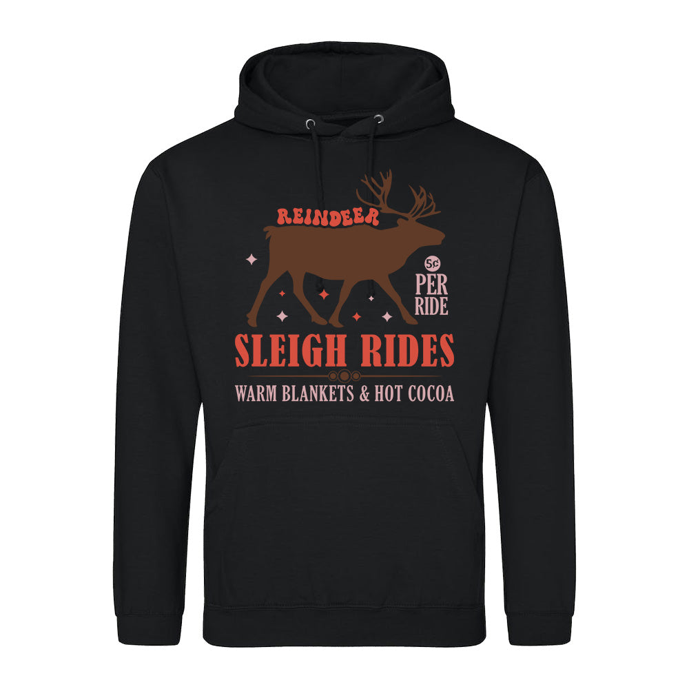 Cozy Reindeer Sleigh  Hoodie
