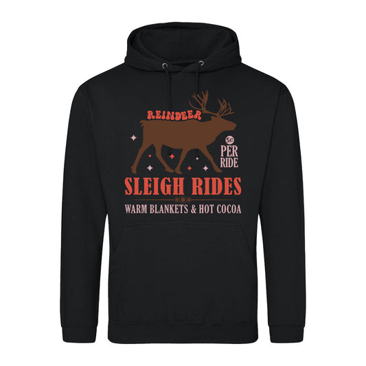 Cozy Reindeer Sleigh  Hoodie