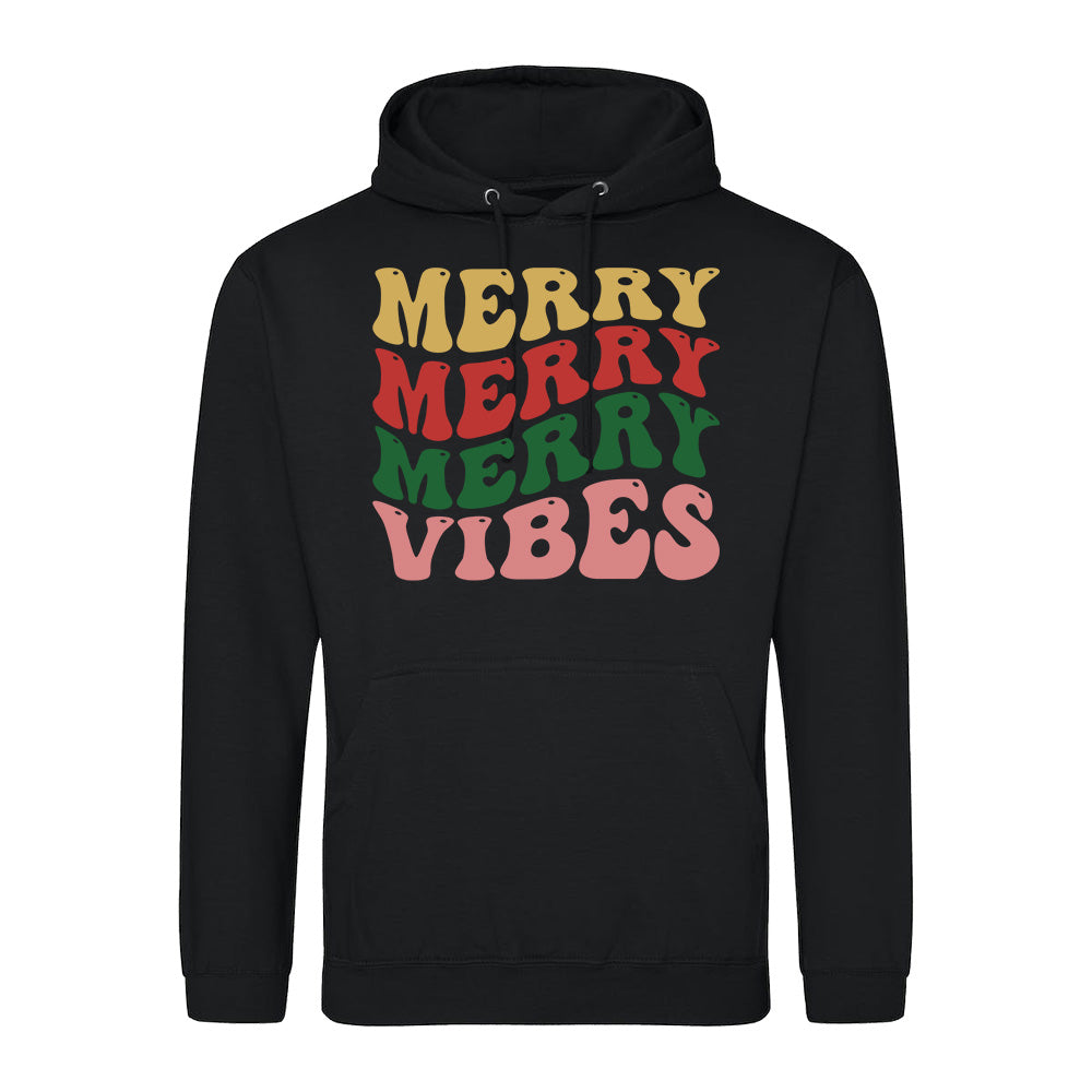 Merry Vibes Holiday  Hoodie