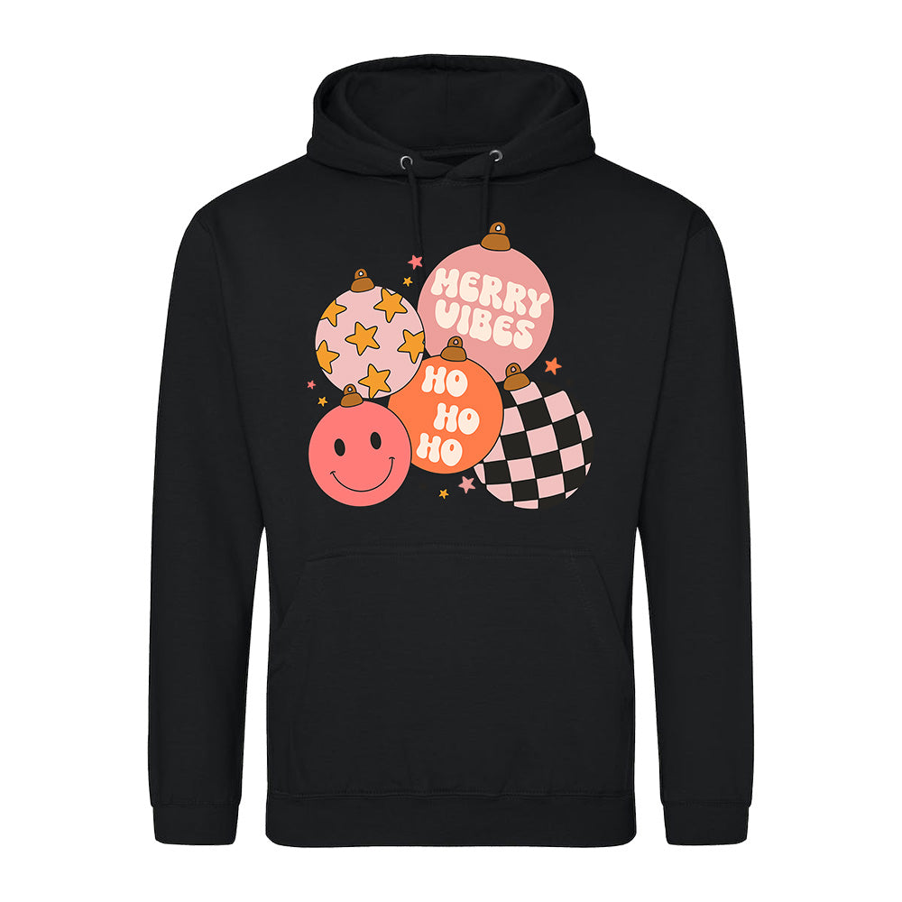 Retro Festive Ornaments  Hoodie