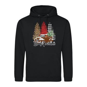 Leopard Truck Christmas  Hoodie
