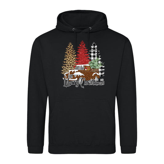 Leopard Truck Christmas  Hoodie
