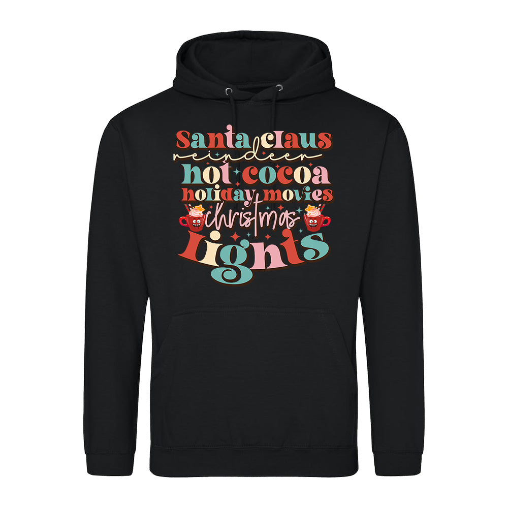 Festive Words Christmas  Hoodie