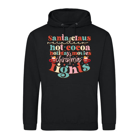 Festive Words Christmas  Hoodie