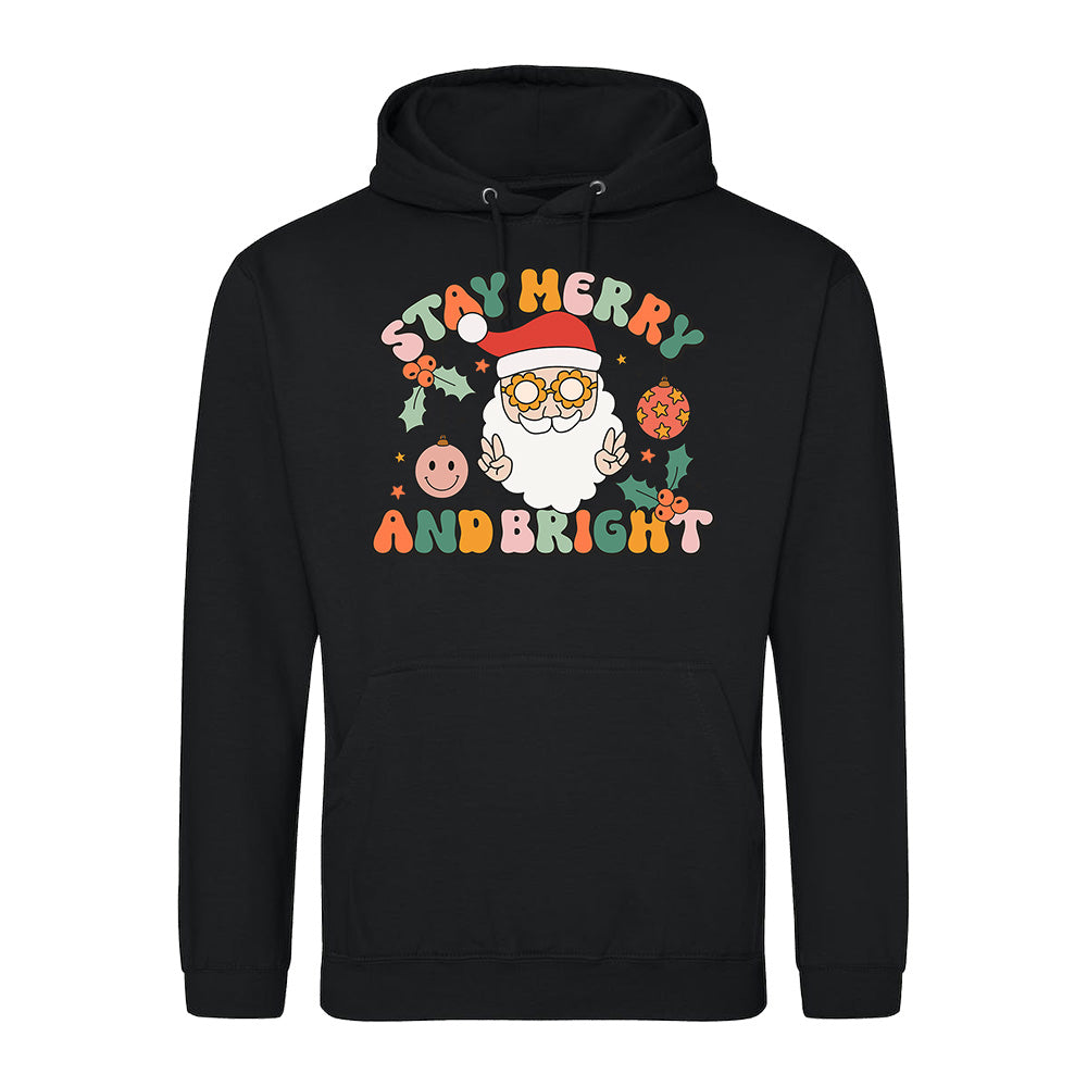 Retro Santa Xmas  Hoodie