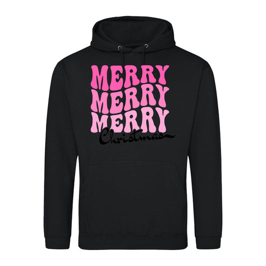 Retro Merry  Hoodie