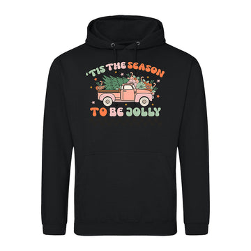 Jolly Truck Retro Holiday Shirt Hoodie