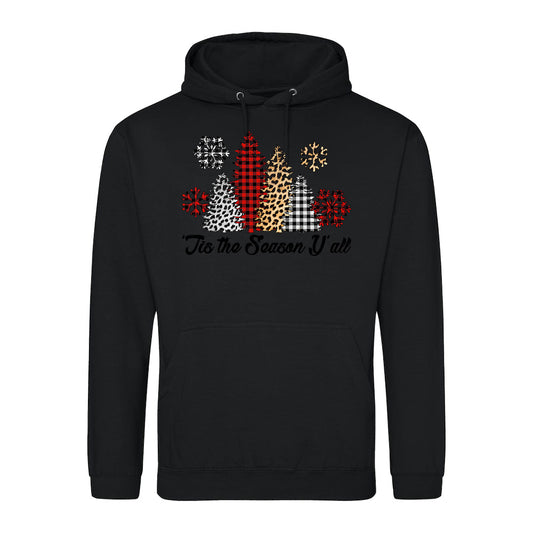 Plaid & Leopard Holiday  Hoodie