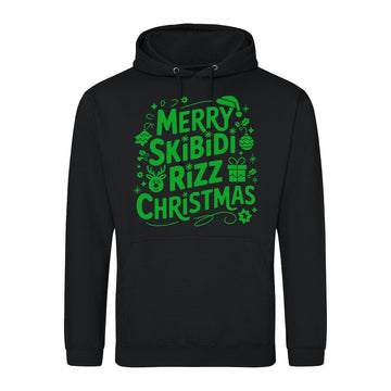 Merry Skibidi Rizz Christmas  Hoodie