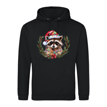 Feral Xmas Raccoon  Hoodie