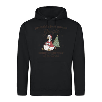 Tired Holiday Duck  Hoodie