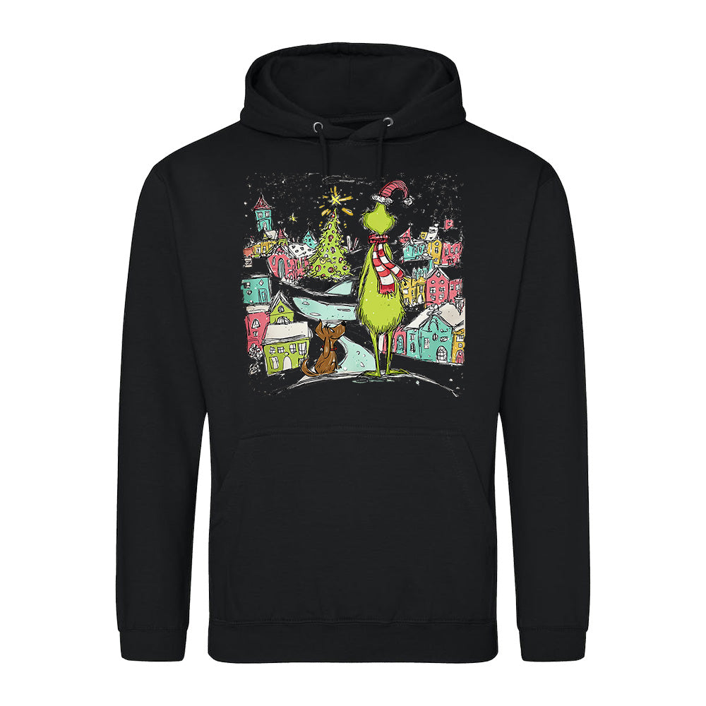 Festive Grinchmas  Hoodie