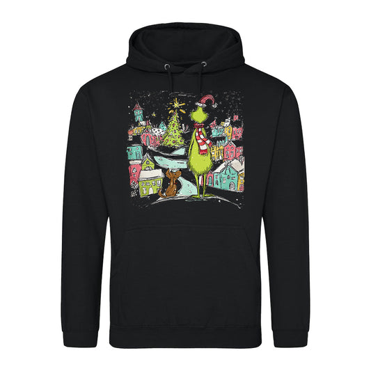 Festive Grinchmas  Hoodie
