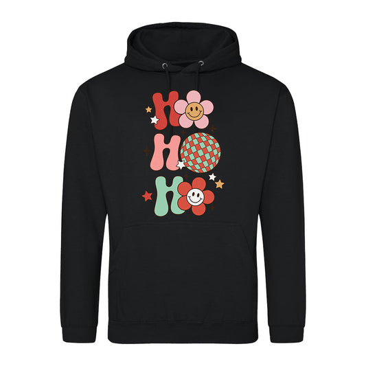 Retro Holiday Ho Ho Ho  Hoodie
