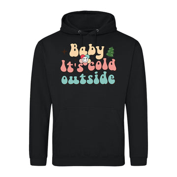 Cold Outside Retro  Hoodie
