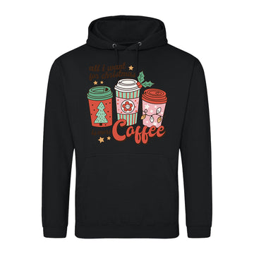 Festive Coffee Cups  Hoodie