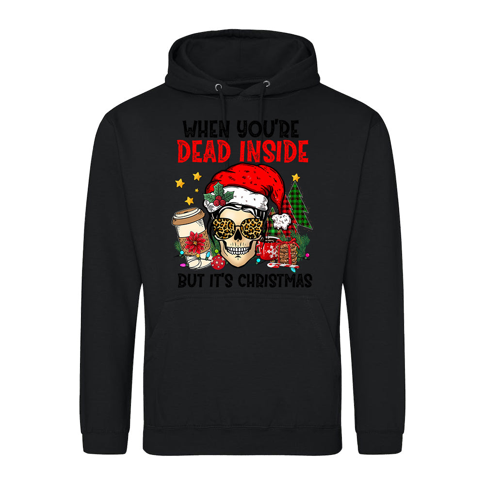 Festive Skull Christmas  Hoodie