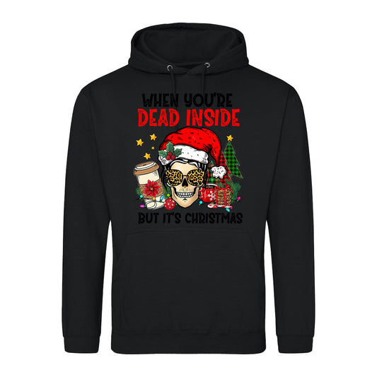 Festive Skull Christmas  Hoodie